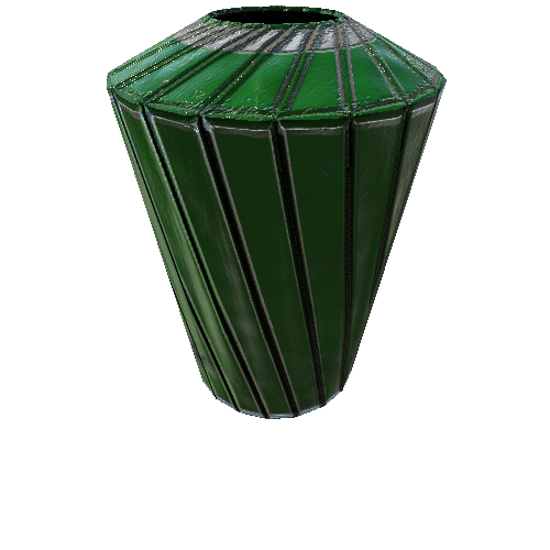 Metal Trash Can 2